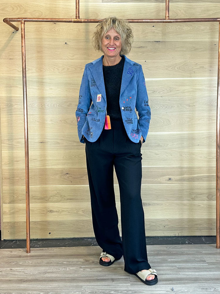 Vilagallo Blue Corduroy Jacket