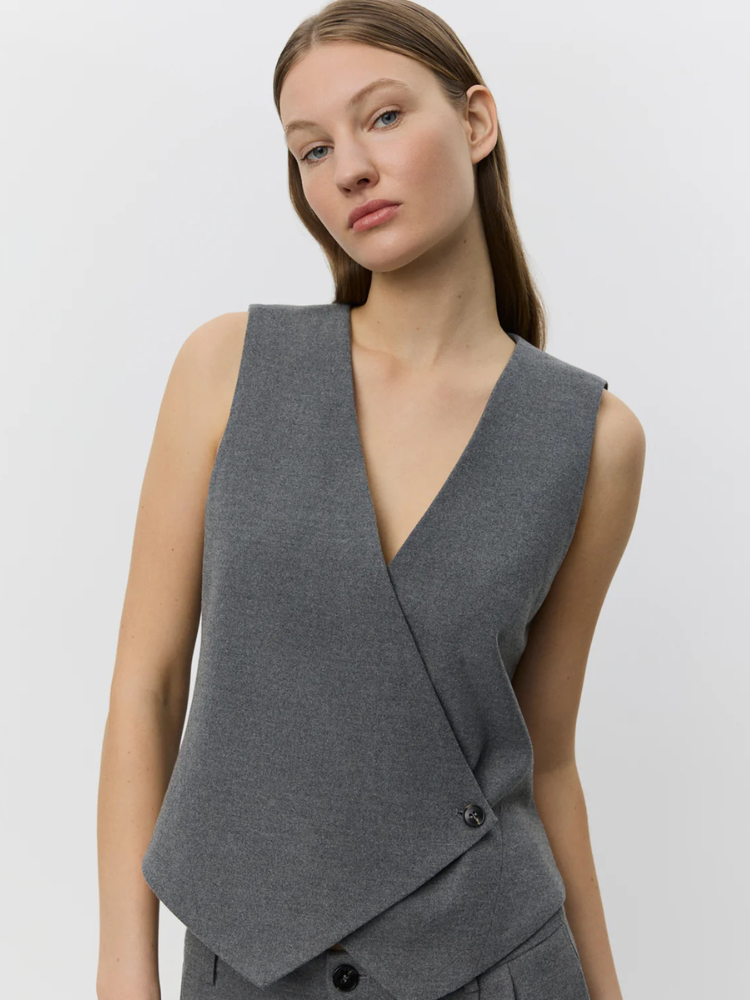 Sofie Schnoor VirginaSW Vest Grey Melange