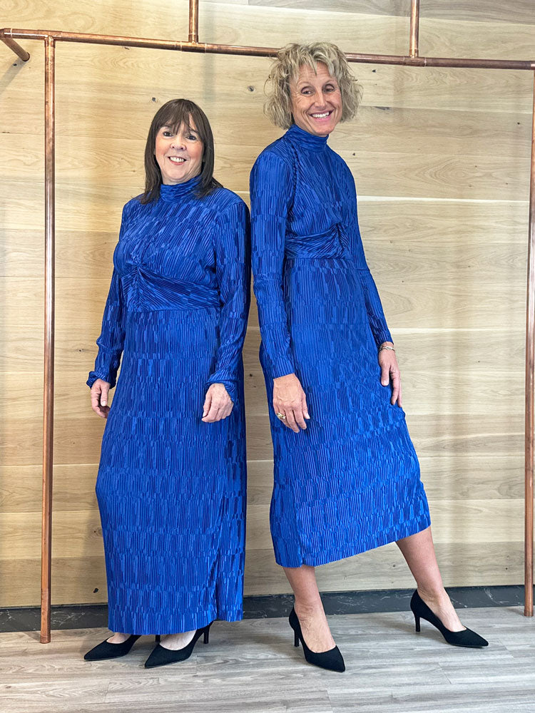 YAS Yasminda Long Dress Beaucoup Blue