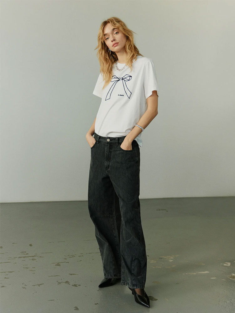 Sofie Schnoor ZenaSW Bow T-Shirt White