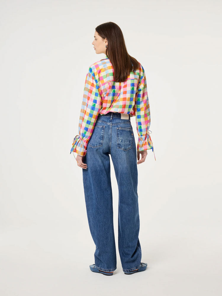 Fabienne Chapot Alicia Blouse Cosy White/Solar Orange