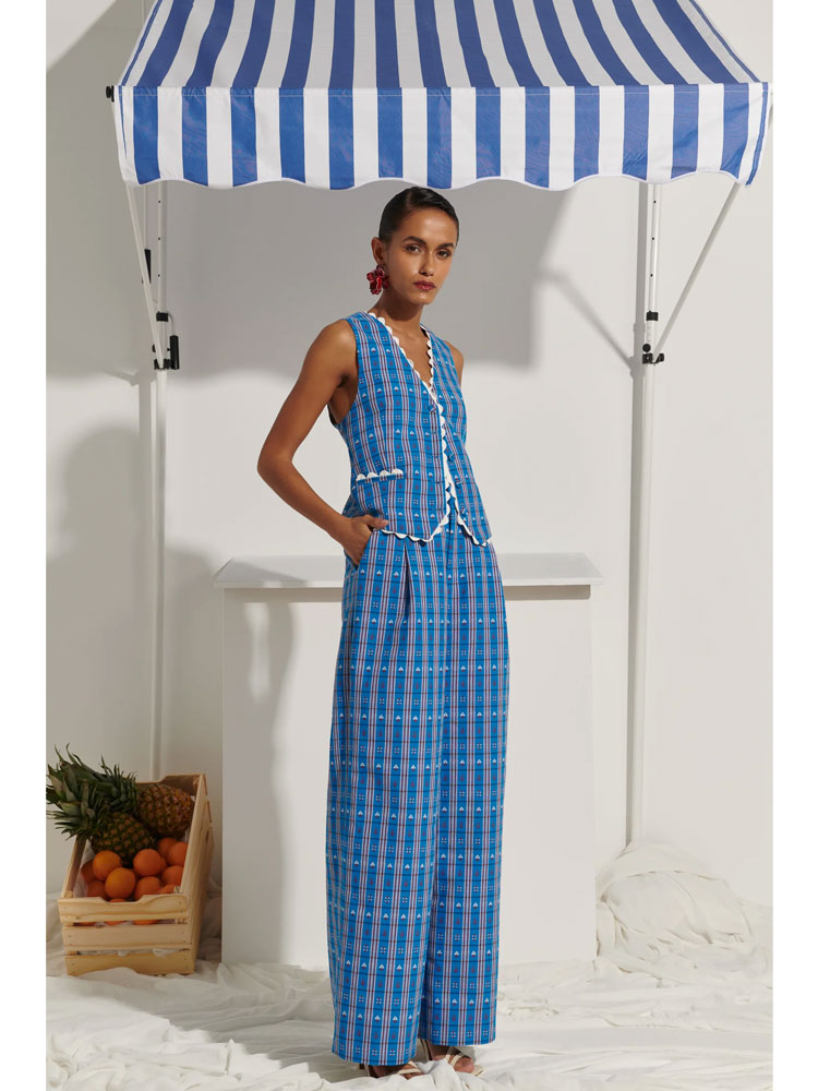 Celia B Alicia Vest Blue