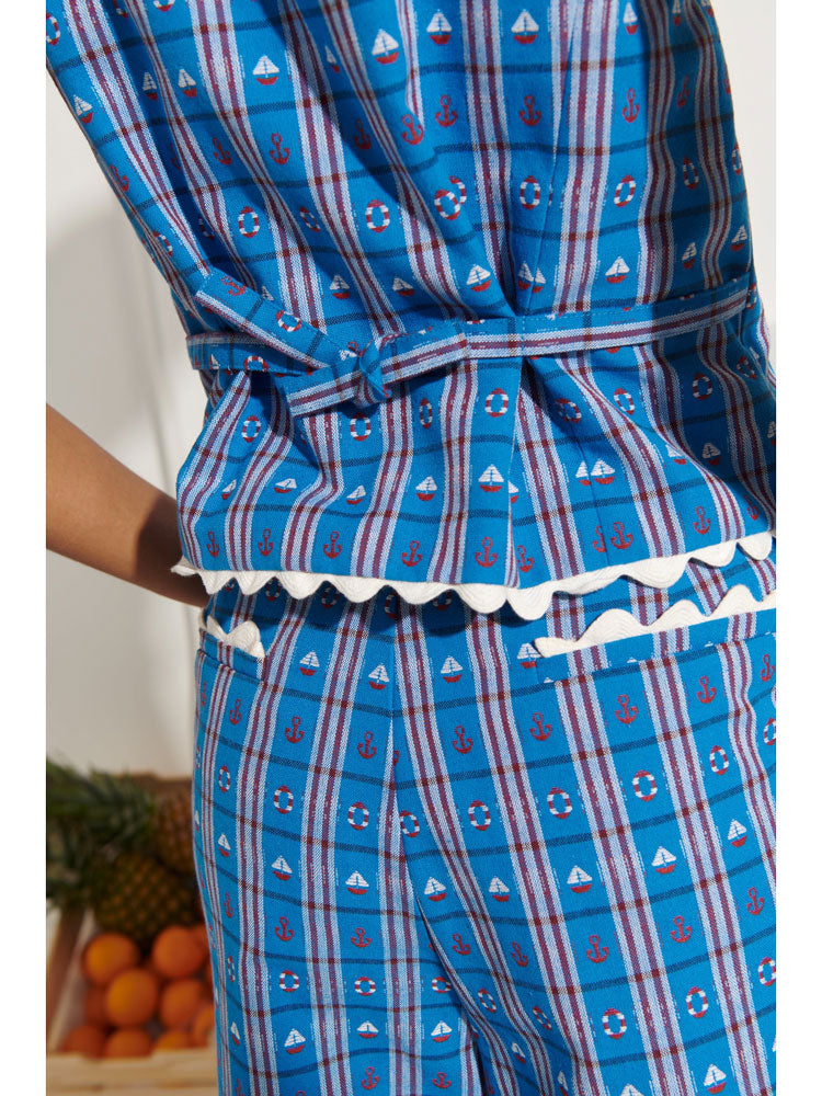 Celia B Alicia Vest Blue