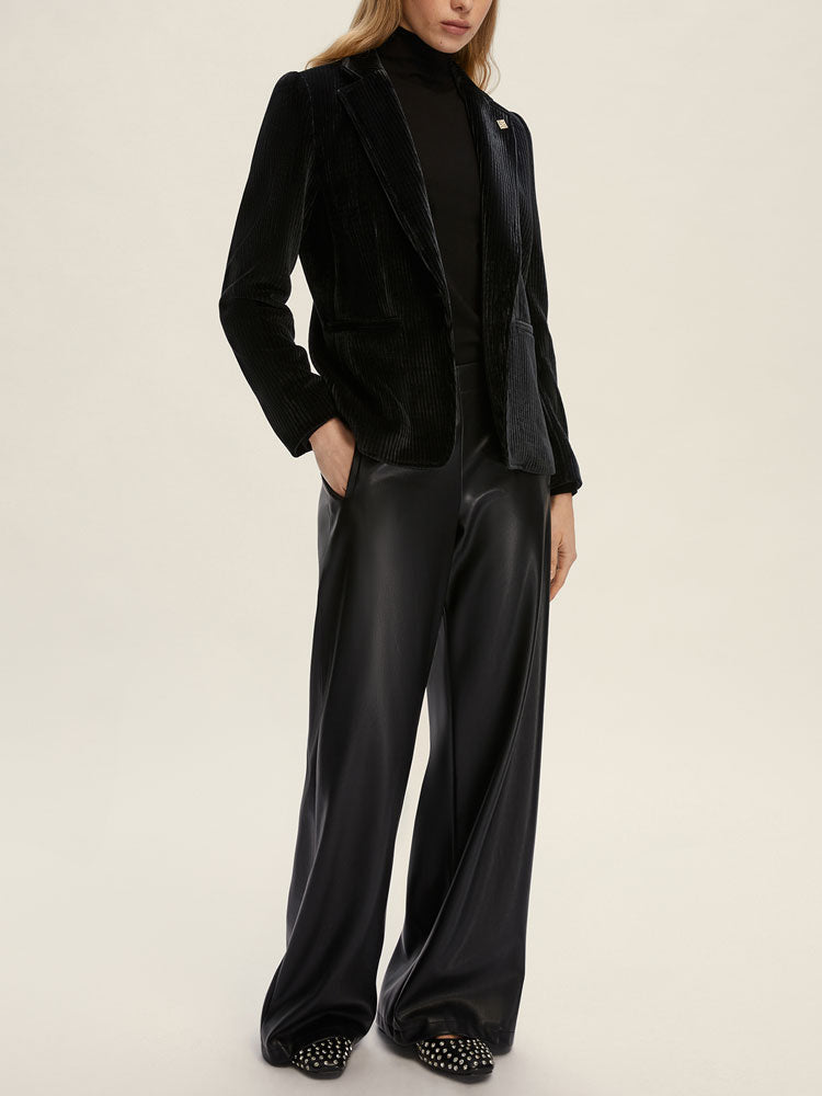 Emme Marella Arlem Cord Blazer Dark Grey