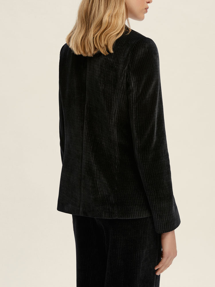Emme Marella Arlem Cord Blazer Dark Grey