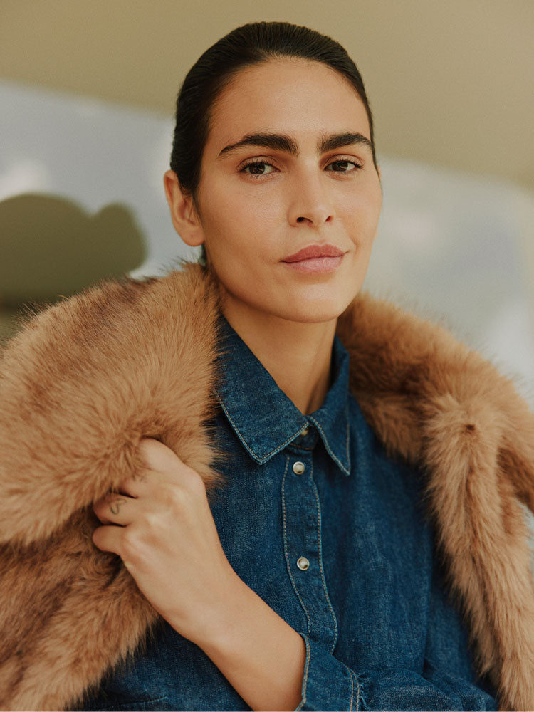 B Young ByAkaja Faux Fur Coat Brown