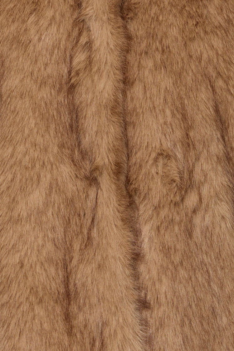 B Young ByAkaja Faux Fur Coat Brown