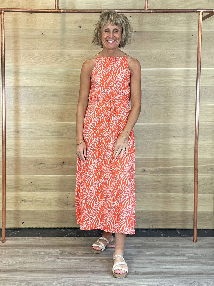 B Young ByMmjoella Slip Dress Orange