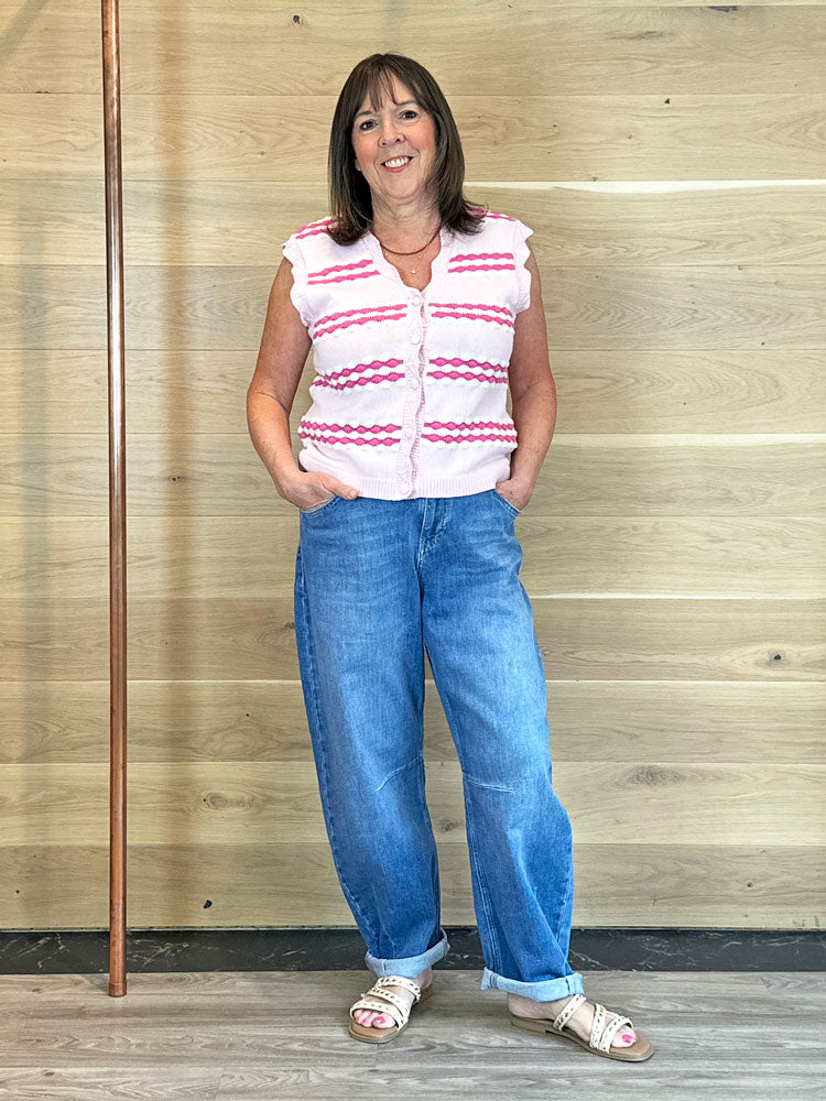 Pulz PzZanni HW Jeans Barrel Leg