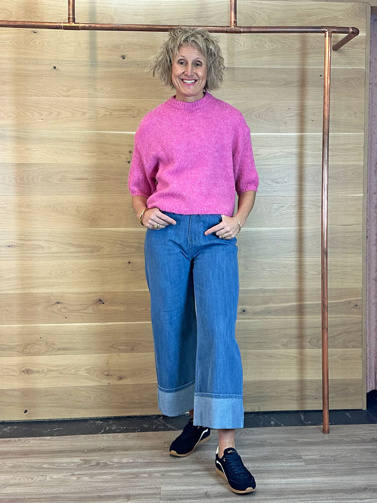 Soaked in Luxury SLNinnie Fold-Up Jeans