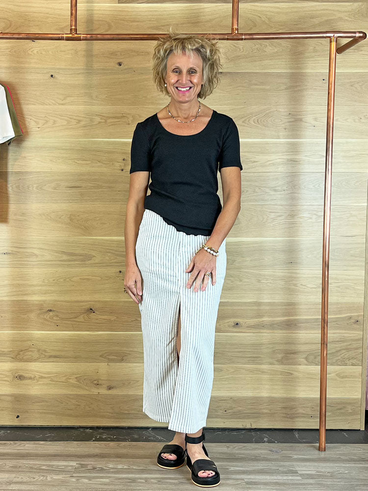 Sofie Schnoor Skirt Off White Striped