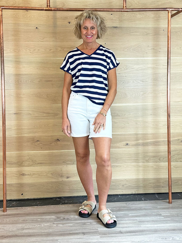 B Young ByLydia Shorts Optical White