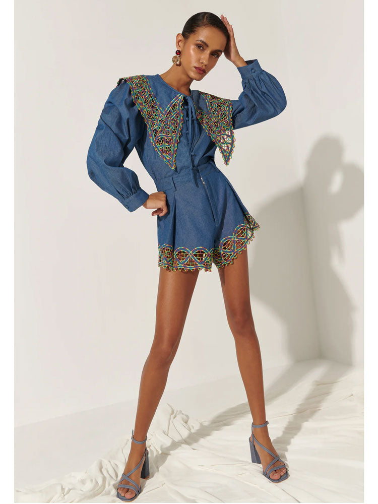 Celia B Begona Top Blue