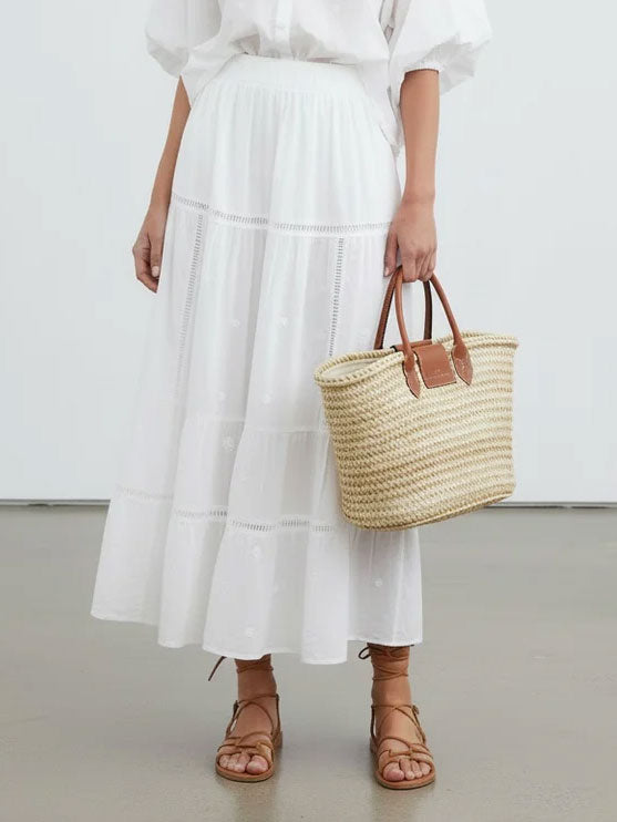 BRDR Day Ditsy Skirt White