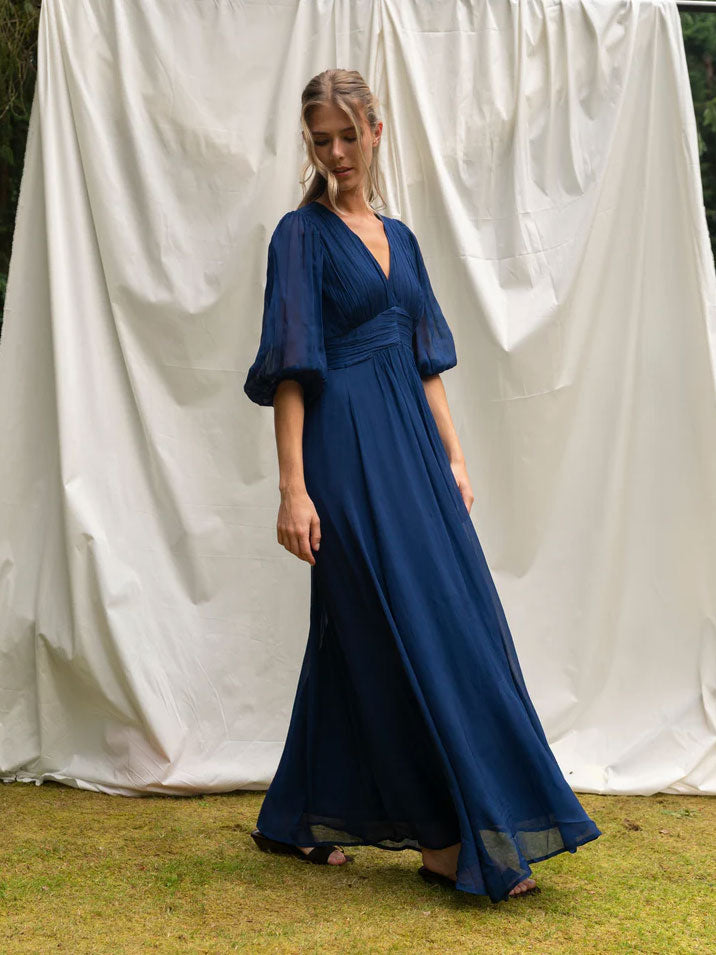 BRDR Valerie Dress Ultra Marine Blue BRDR Valerie Dress Ultra Marine Blue