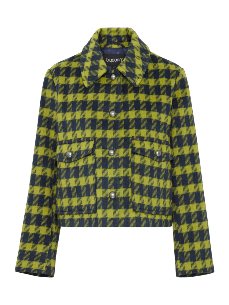 B Young ByCays Jacket Navy &amp; Green