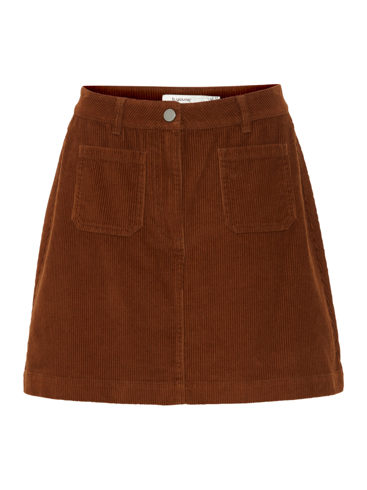 B Young ByDanna Corduroy Skirt Tan