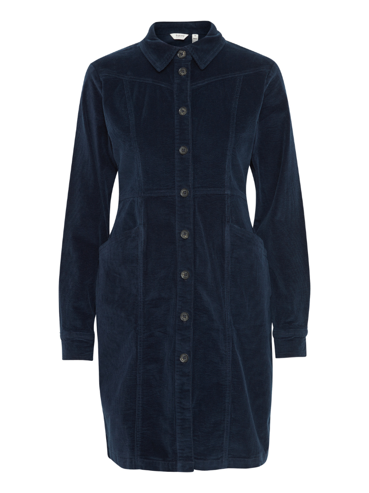 B Young ByDasik Corduroy Dress Navy