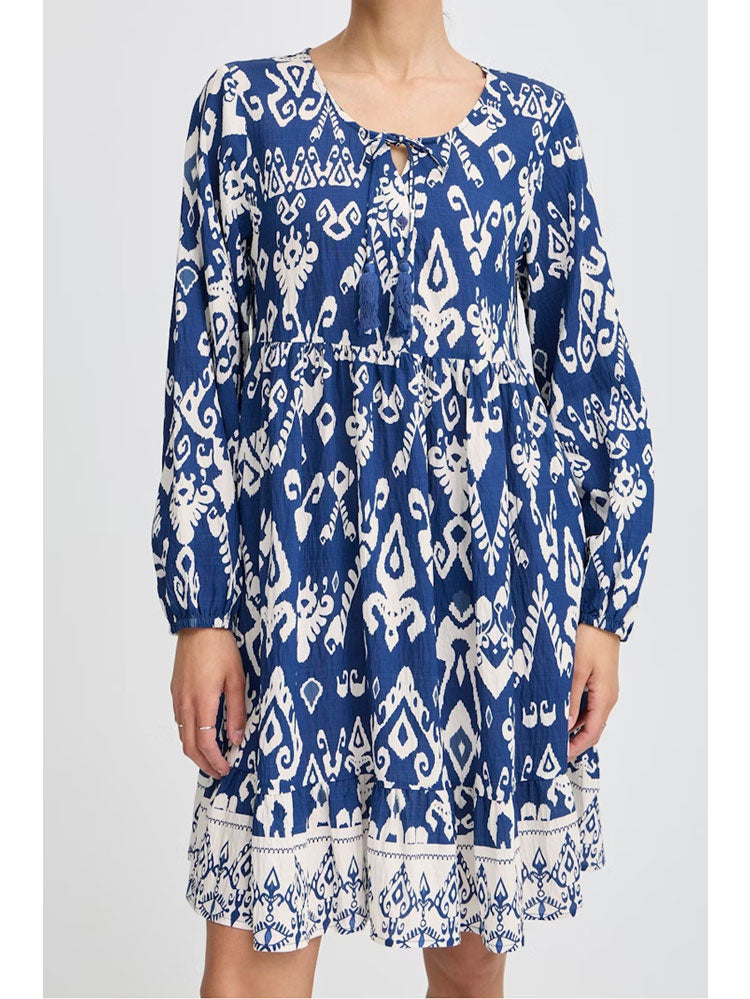 B Young ByJasmina Short Dress Medieval Blue