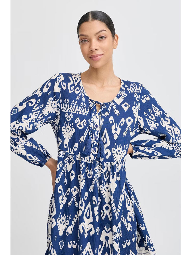 B Young ByJasmina Short Dress Medieval Blue