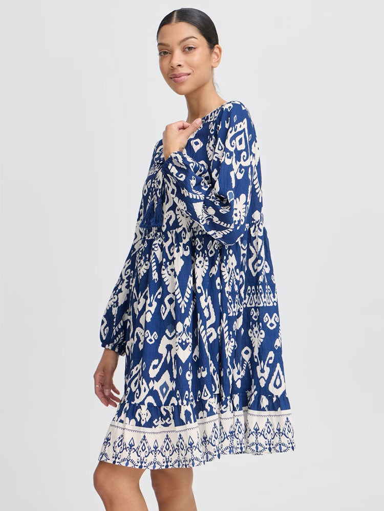 B Young ByJasmina Short Dress Medieval Blue