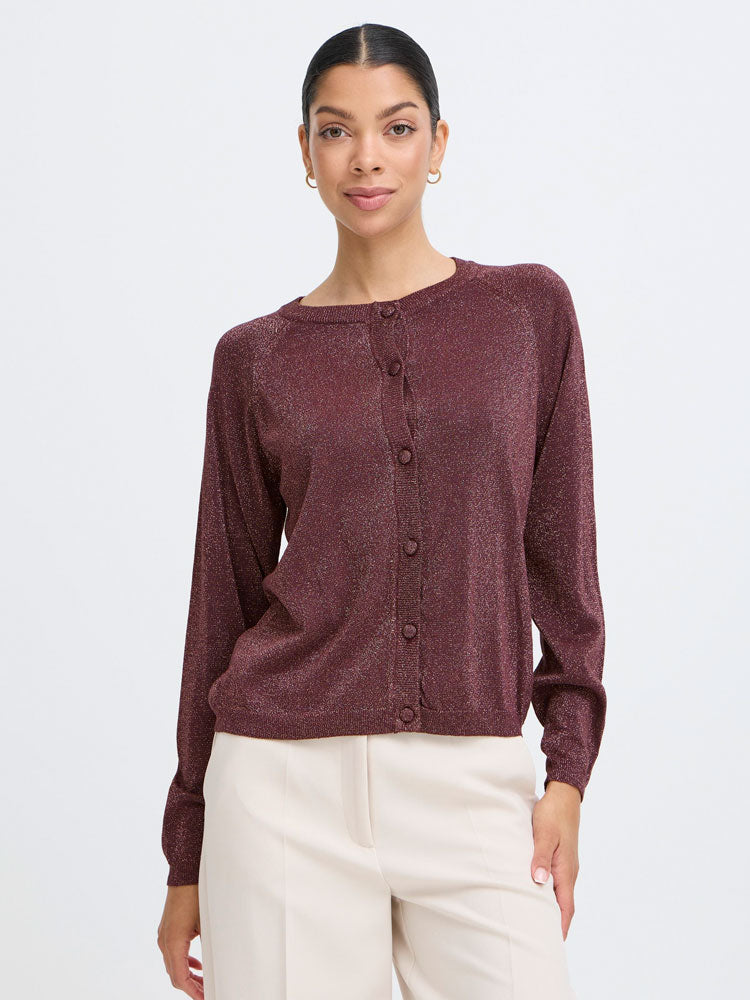 B Young ByMobbe Cardigan Fudge