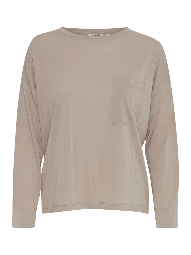 B Young ByPerl Loose Top Beige