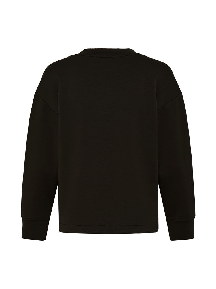 B Young ByPusti V-Neck Cropped Blouse Meteorite