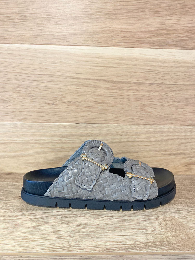 Pons Quintana Caiman Braided Slider Grey