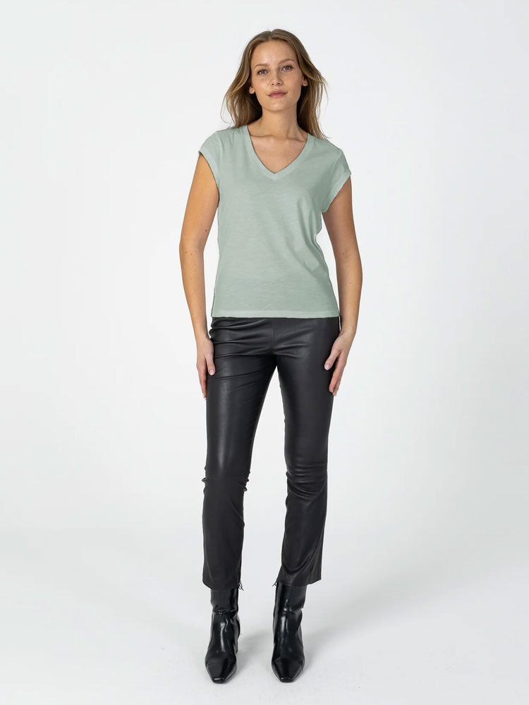 CC Heart V-Neck T-Shirt Minty Green