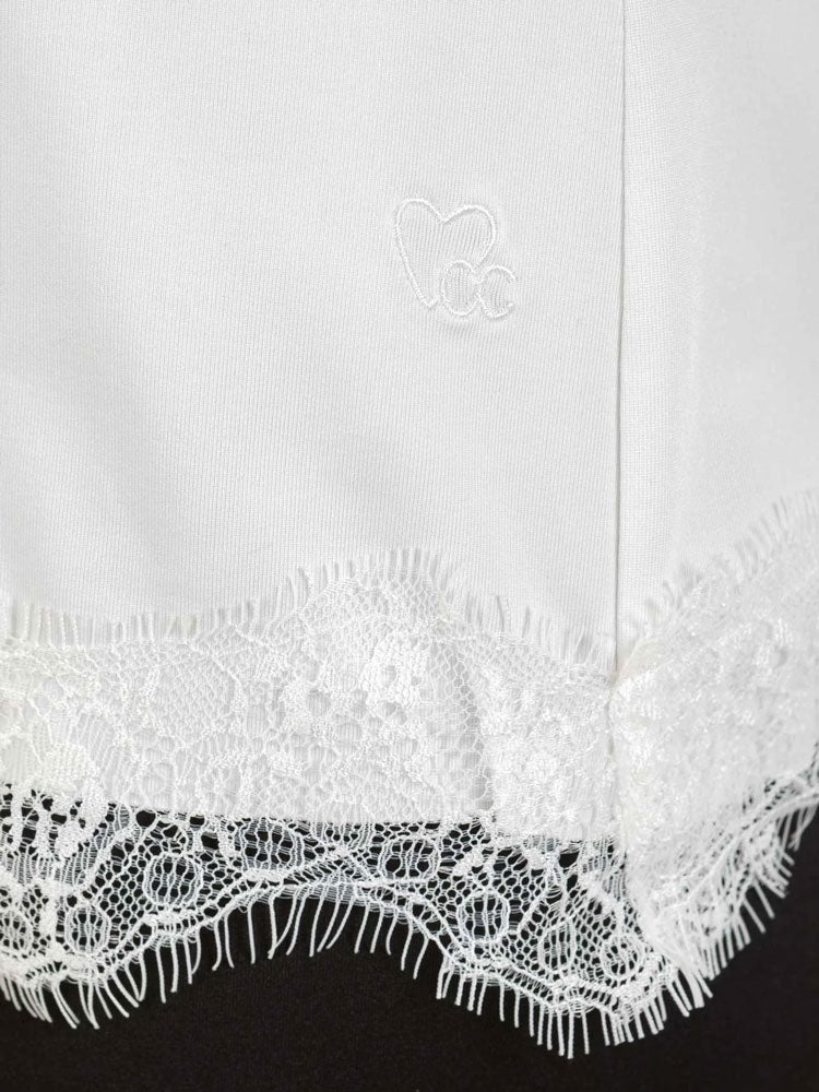 CC Heart Rosie Lace Top Off White