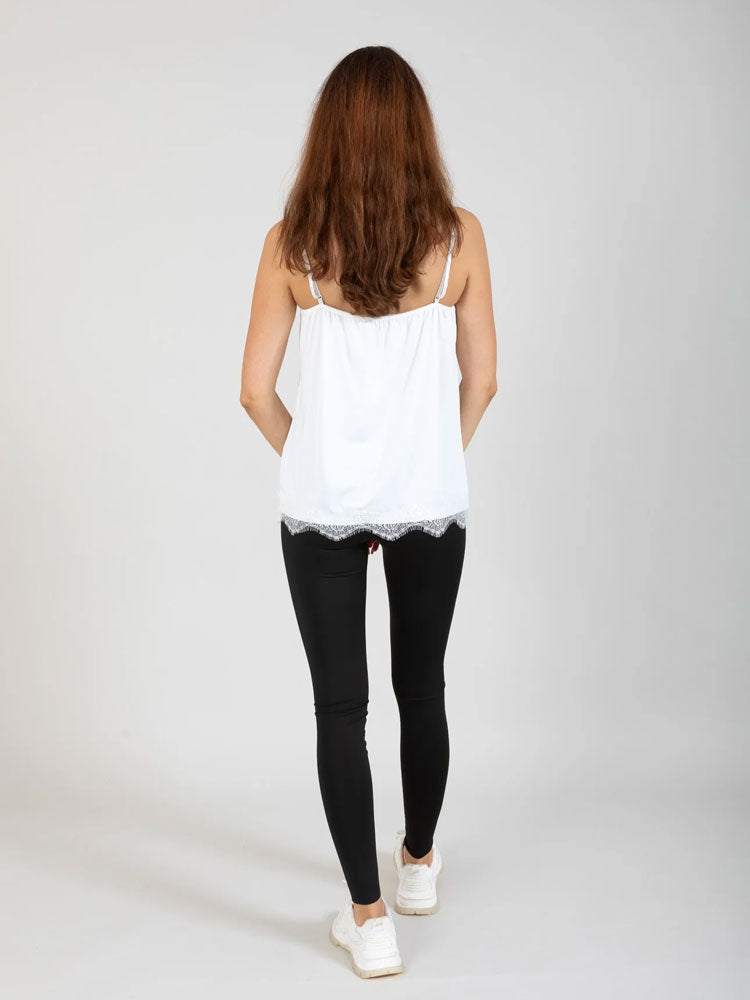 CC Heart Rosie Lace Top Off White