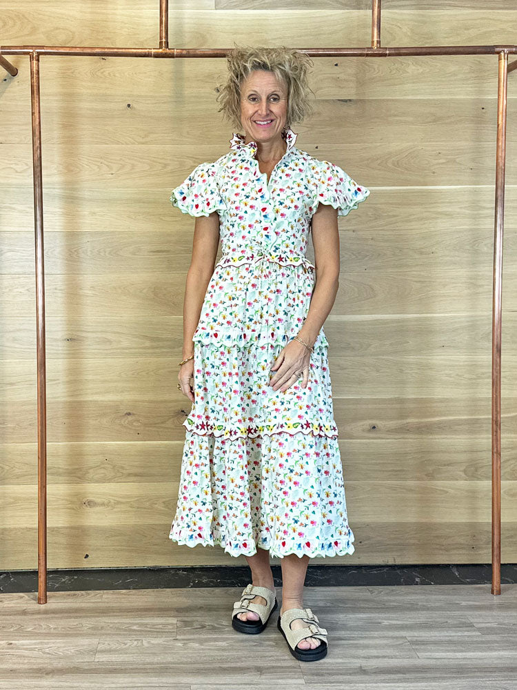 Celia B Nebula Dress White