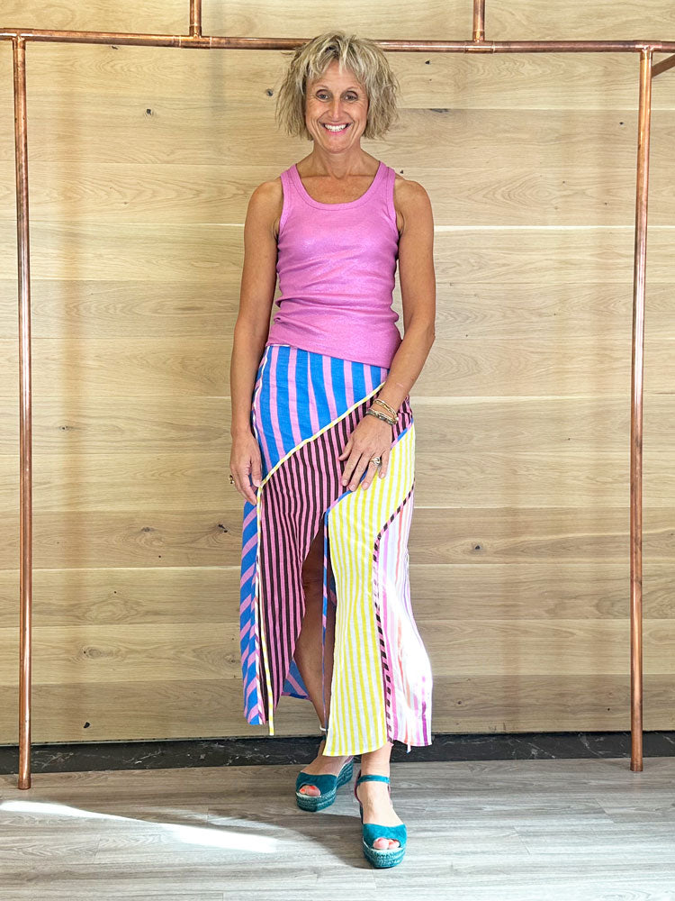 Celia B Souci Skirt Stripe Multi