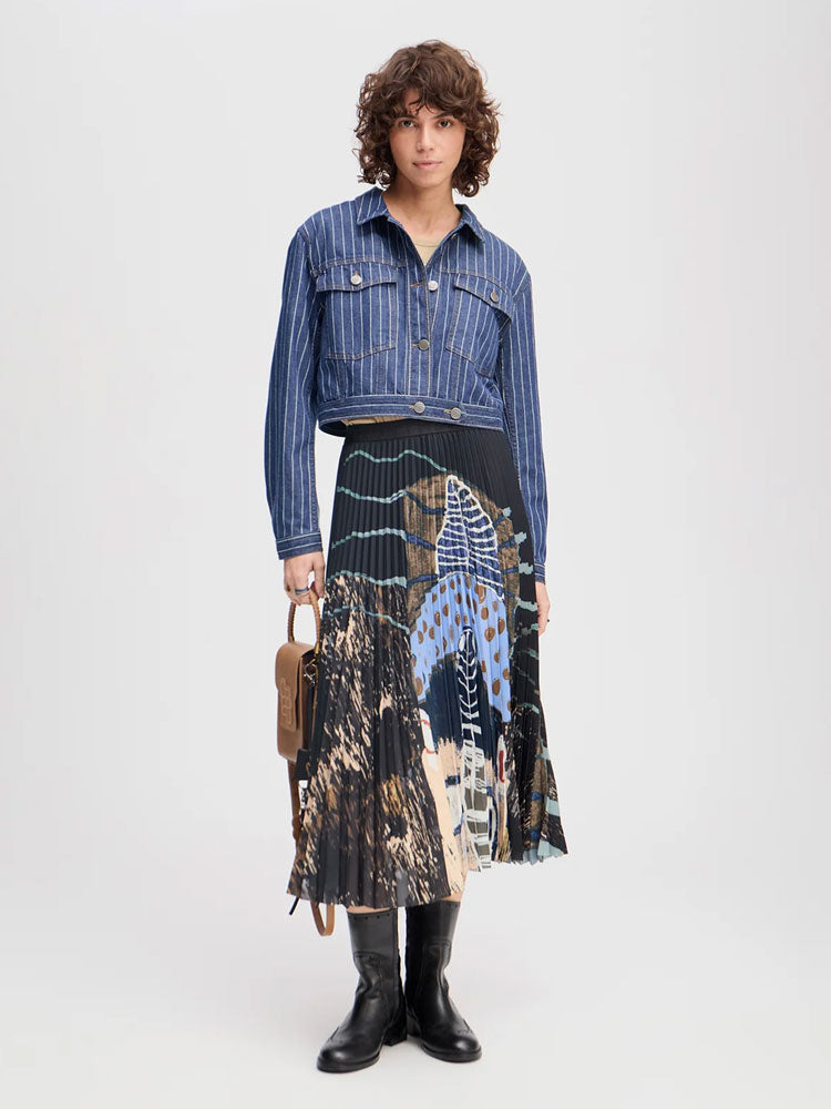 Munthe Charming Skirt Black Print