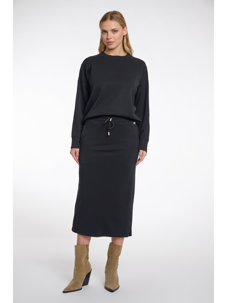 Rino &amp; Pelle Ciska Jersey Skirt Black