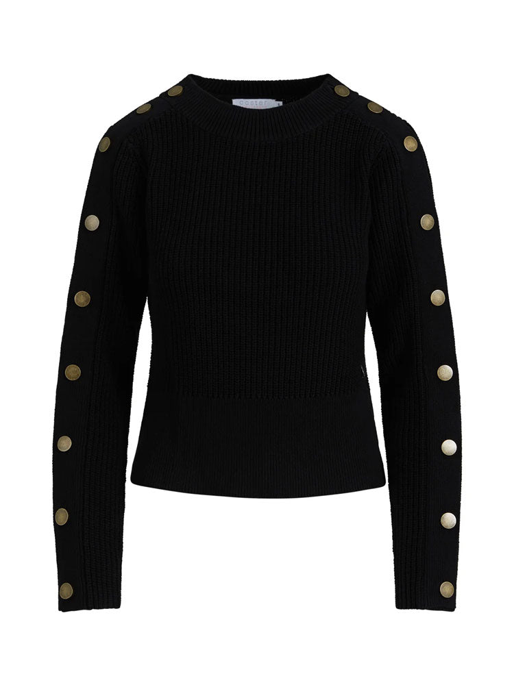 Coster Copenhagen Knit with Buttons Black