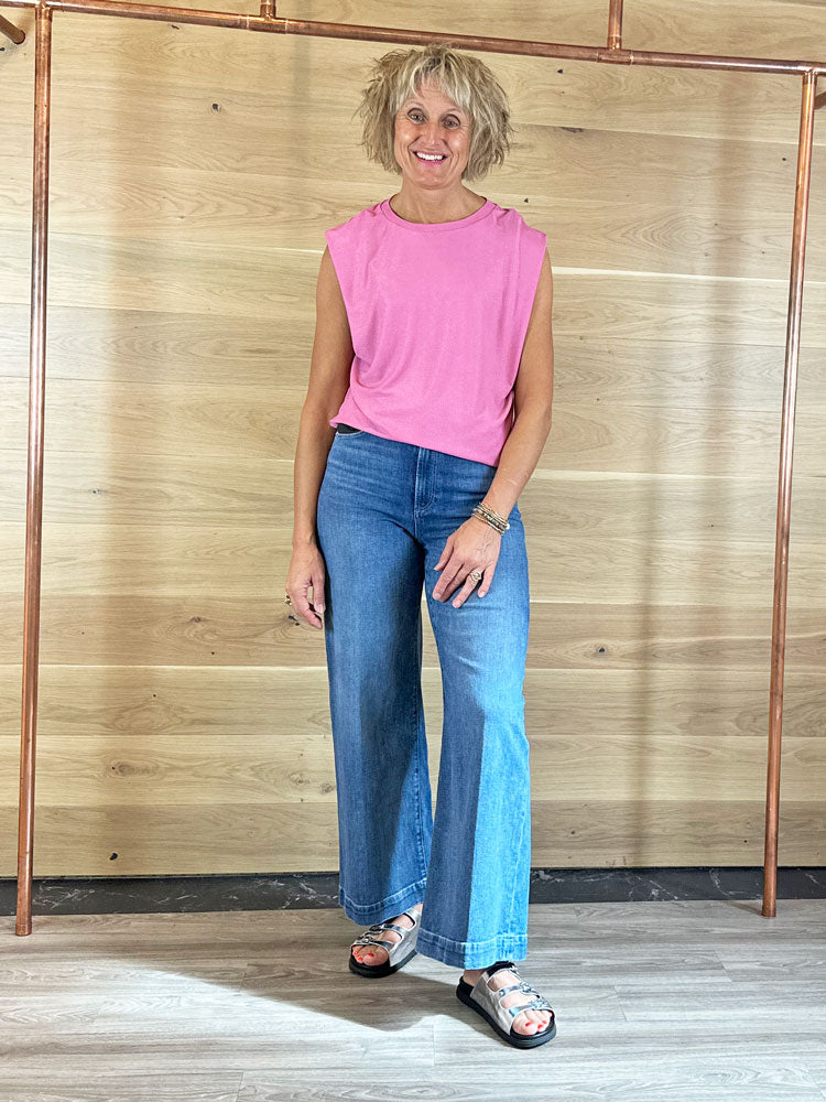Coster Copenhagen Top in Lurex Jersey Pink