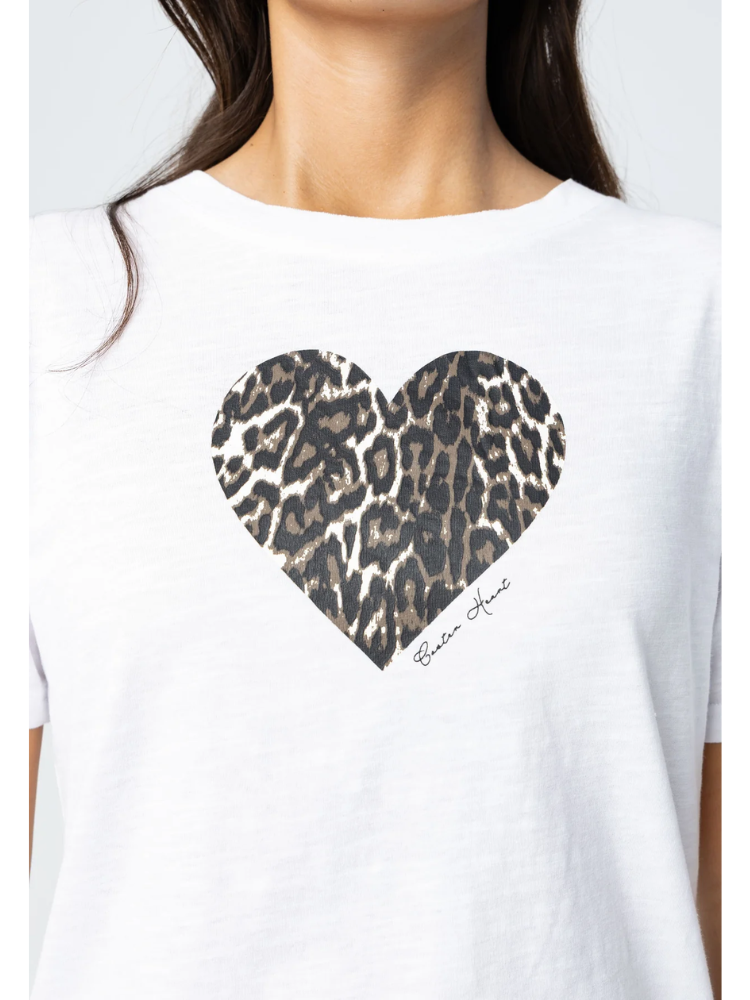 Coster Copenhagen Leo Heart Tee White