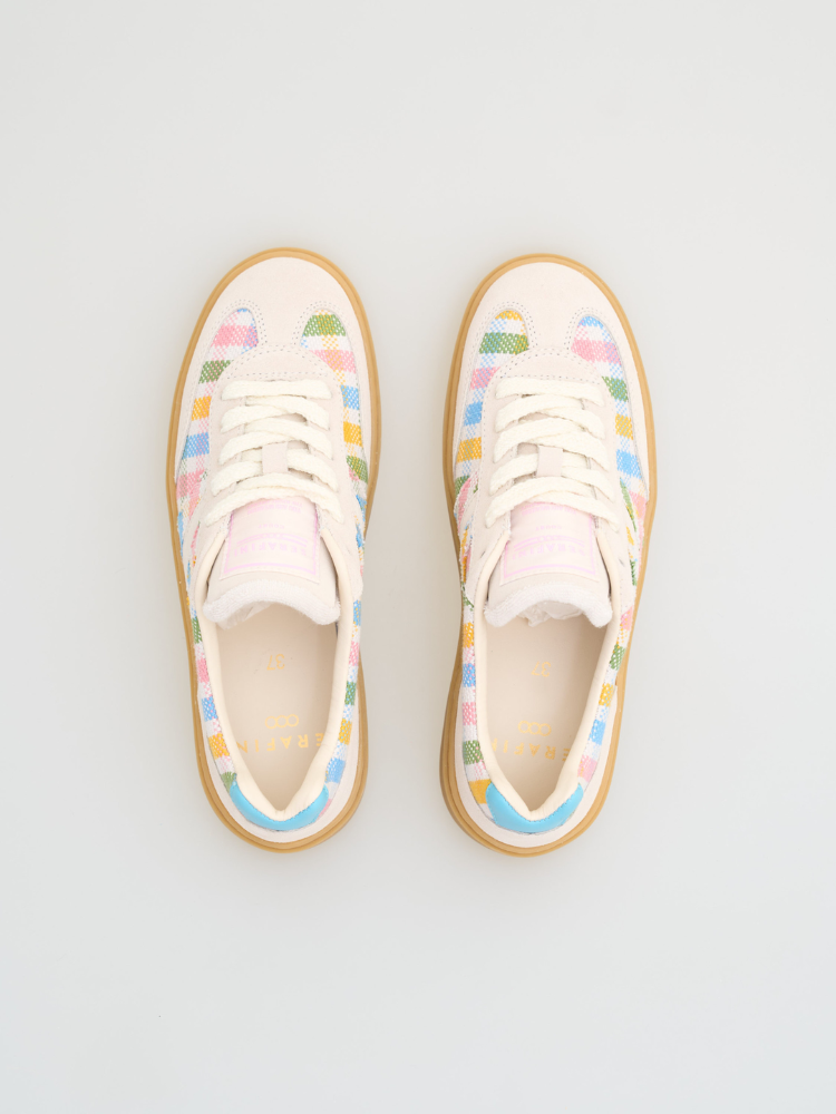 Serafini Court Trainers Checkered Colours