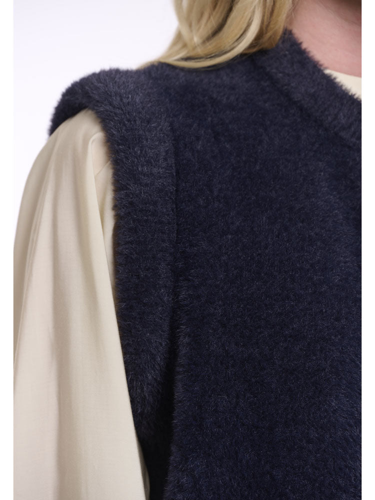 Rino & Pelle Elona Short Waistcoat Dark Navy