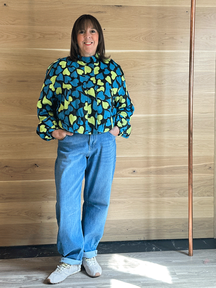 Emily Lovelock Elowen Jacket Blue Black