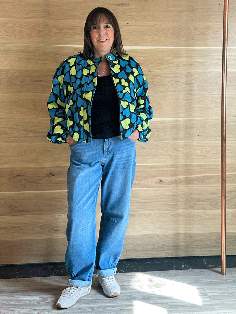 Emily Lovelock Elowen Jacket Blue Black