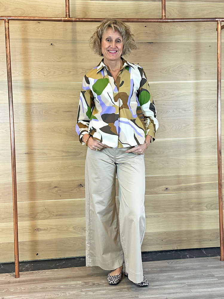 Emme Marella Emmpontile Blouse Ecru Macro