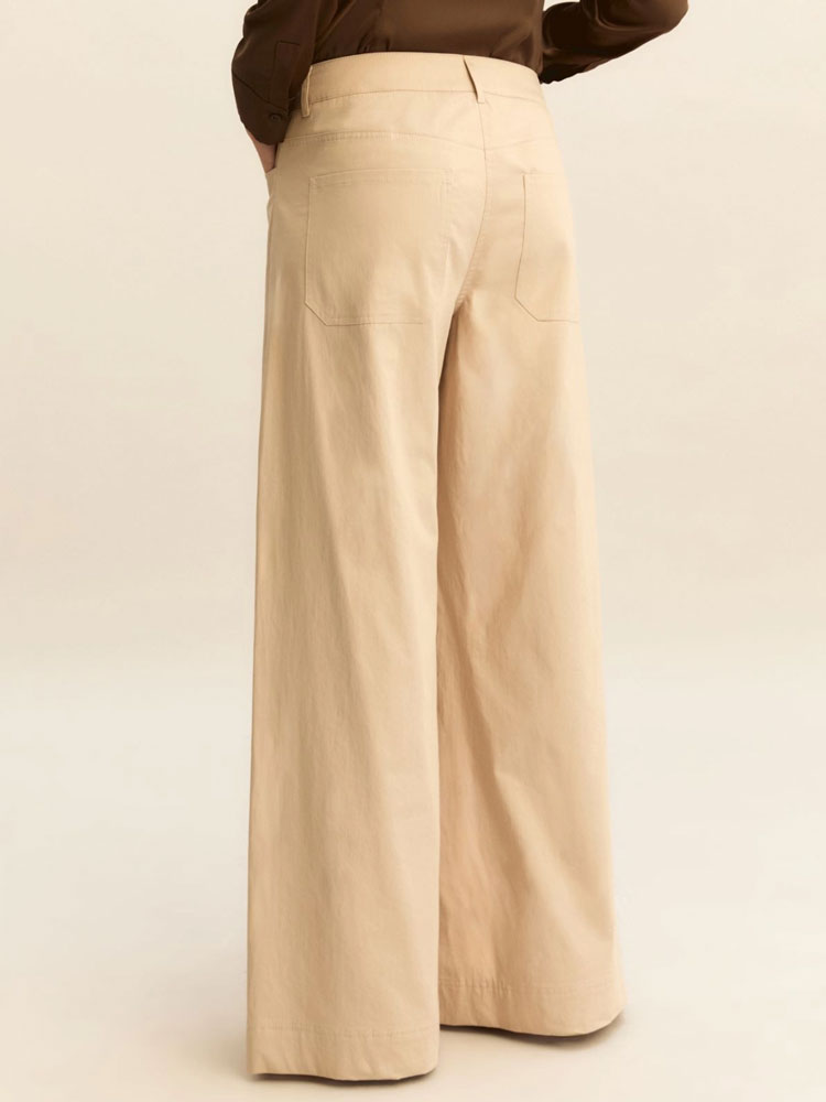 Emme Marella Emmvacillo Long Trousers Beige