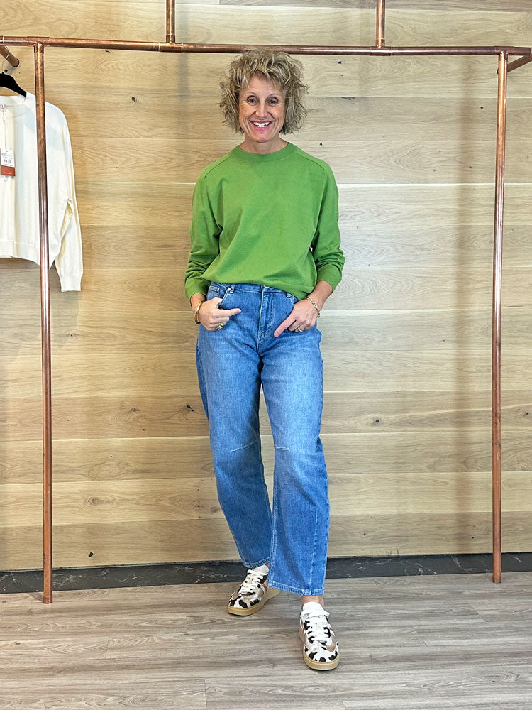 Emme Marella Emmwest Sweatshirt Grass Green