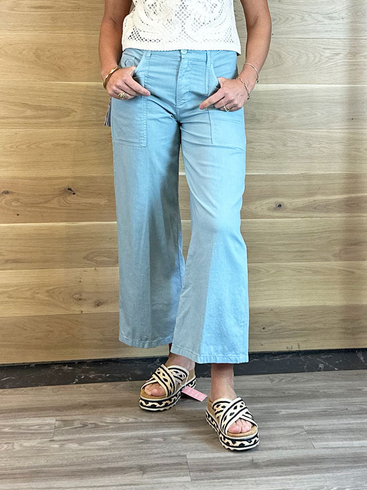 European Culture Trousers Blue