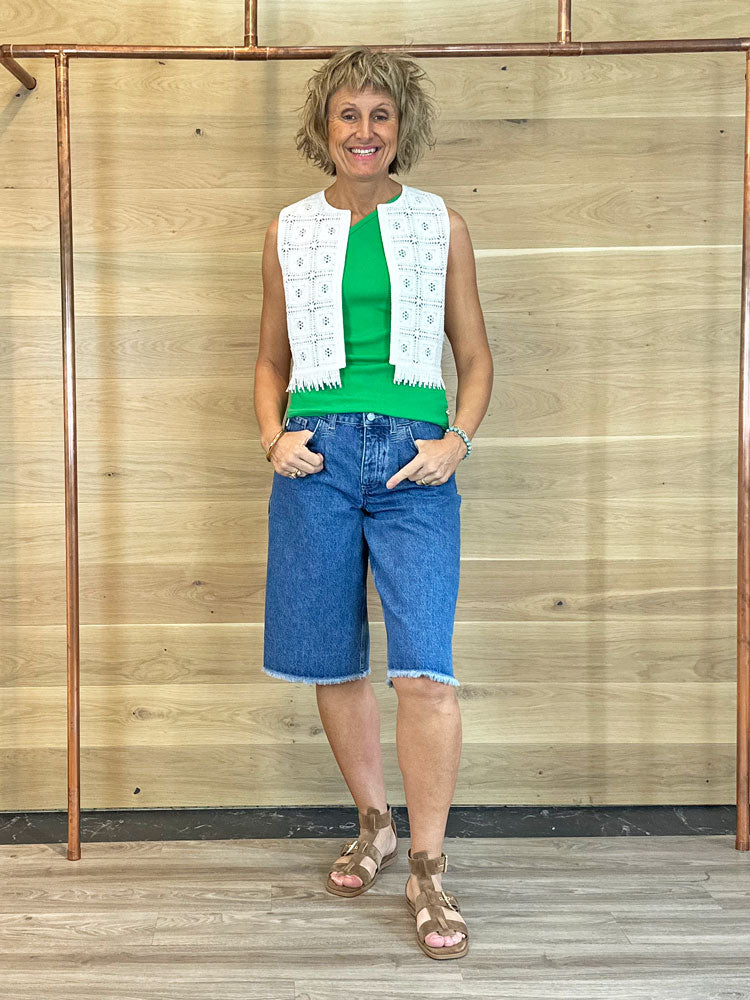 Fabienne Chapot Rhea Top Green Glimmer