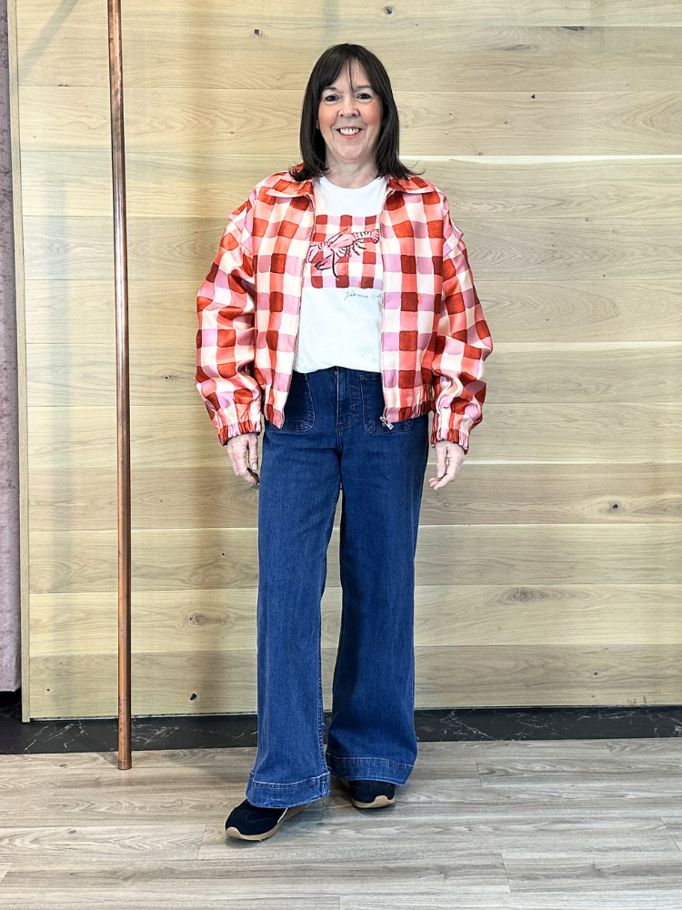 Fabienne Chapot Jay Jacket Tangerine Tango/Cosy White