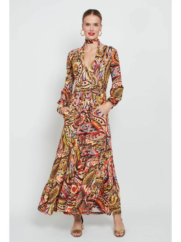 Onjenu Faye Dress Wild Paisley